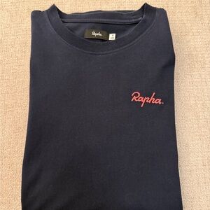 Rapha Navy Blue Shirt with Pink Logo